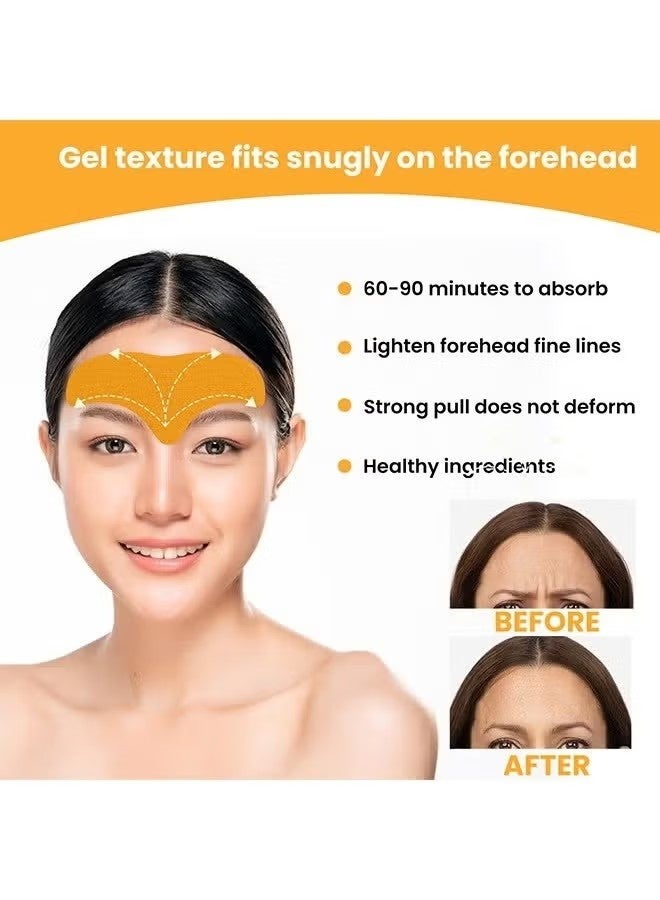 EELHOE 10 PCS Forehead Wrinkle Patch - Fade and Smooth Wrinkles Lift and Tighten Facial Skin Anti Wrinkle Patch - Image 4